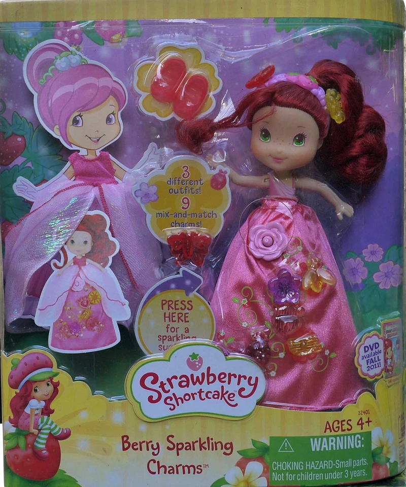Muñeca Strawberry Shortcake 2011 Berry Brillantes Dijes Ilumina Música Habla Nueva Foto 1 de 1