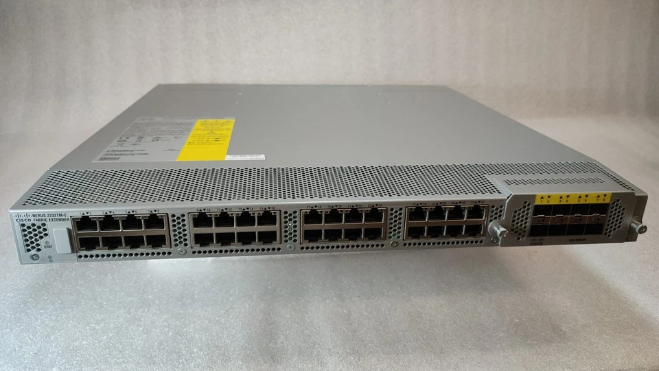 Cisco N2K-C2232TF-E Nexus 2232TM-E 10GE Fabric Extender 2PS, 32x1/10GE + 8x10GE - Image 1 of 4