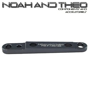 Flat Mount Disc Brake Adapter Front 140mm 160mm FM Calliper to FM Fork TITANIUM - Picture 1 of 4