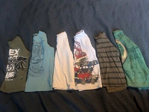 6 X Job Lot Bundle Long Sleeve Boys t-shirts Age 3-4 (K) - Picture 1 of 4