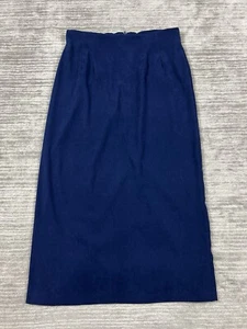 Briggs New York Skirt Womens 12 Blue Maxi Long Polyester Blend - Picture 1 of 12