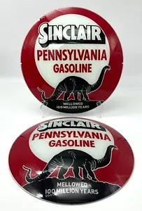 SINCLAIR PENNSYLVANIA BENZIN 100 MILL 13,5" GASPUMPE KUGELGESICHTER (2ER SET) - Bild 1 von 1