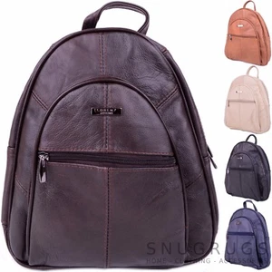 Damen / Damen Echtleder Reise/Arbeit/Urlaub Rucksack / Rucksack - Picture 1 of 15