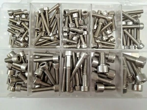 ASSTD STAINLESS METRIC SOCKET CAP HEAD SCREW QTY 136 - Picture 1 of 1