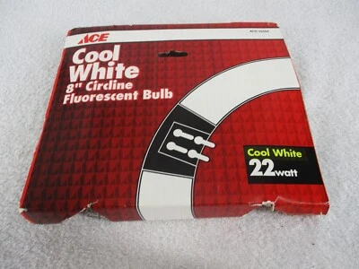 ACE 8" Circline Bombilla Fluorescente Blanco Frío 22 Vatios 33354 Nuevo Tubo Foto 1 de 4