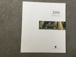 Rover 200 Cabriolets 214 and 216 Brochure 1995/96 in VGC - Picture 1 of 7