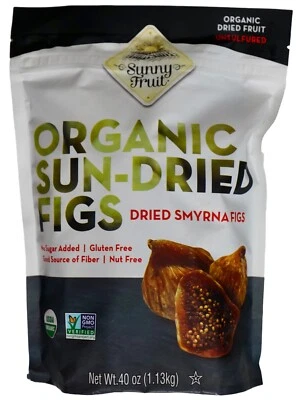 Sunny Fruit USDA Organic Sun-Dried Smyrna Figs Dried Fruit Unsulfured, 40 Ounces - Image 1 of 2