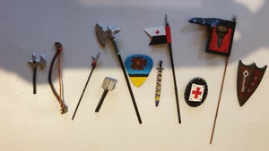 Ritter Normannen Figuren 7 cm Waffen Konvolut, 11 Teile - Bild 1 von 3