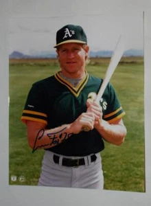 ERIC FOX SIGNED 1993 PHOTO OAKLAND A'S EXCELLENT CONDITION - Picture 1 of 3