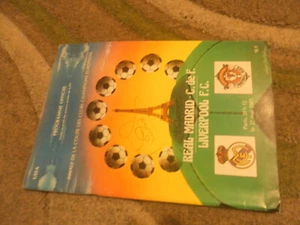 ORIGINAL 1981 EUROPEAN CUP FINAL REAL MADRID V LIVERPOOL SIGNED PHIL NEAL  - Picture 1 of 1