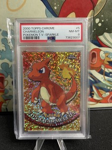 Pokémon Topps Chrome Sparkle Charmeleon Psa 8 Low Pop!