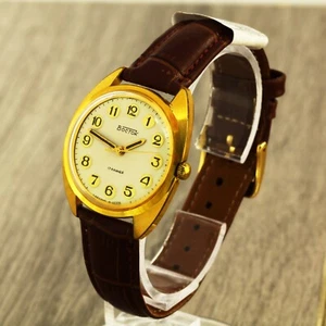 Wostok vostok gold plated AU USSR Soviet mechanical wristwatch Caliber 2409A - Picture 1 of 10