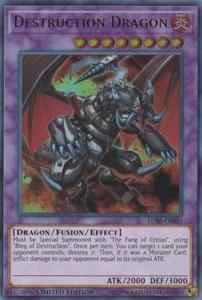 YUGIOH HOLO CARD DESTRUCTION DRAGON LC06-EN003 LIMITED EDITION - Picture 1 of 1