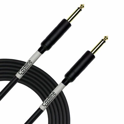CASTLINE CABLES Castline Gold 1/4" TS to 1/4" TS Speaker Cable Mogami 3082