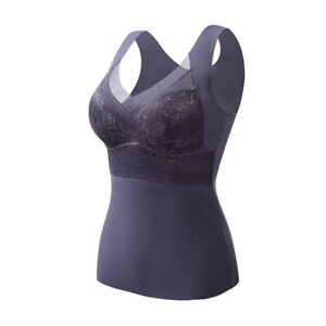2-in-1 Built-in Bra Thermal Underwear, High Stretch Thermal with Built-in Bra