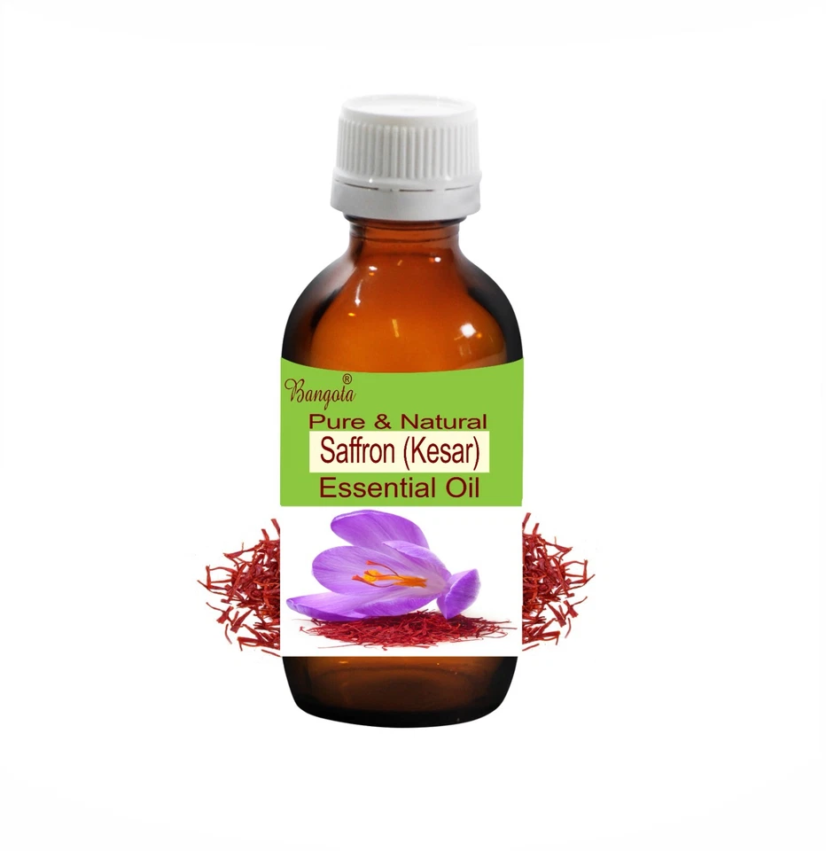 Saffron (Kesar) Pure Natural Essential Oil Crocus sativus by Bangota - Image 1 of 1