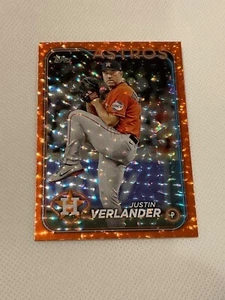 JUSTIN VERLANDER 2024 Topps Series 1 Orange FOILBOARD #’D 91/299 Color Match #62 - Picture 1 of 2