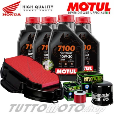 TAGLIANDO HONDA INTEGRA 750 DCT 2014-2020 OLIO MOTUL 7100 10W30 4T + FILTRI - Immagine 1 di 4