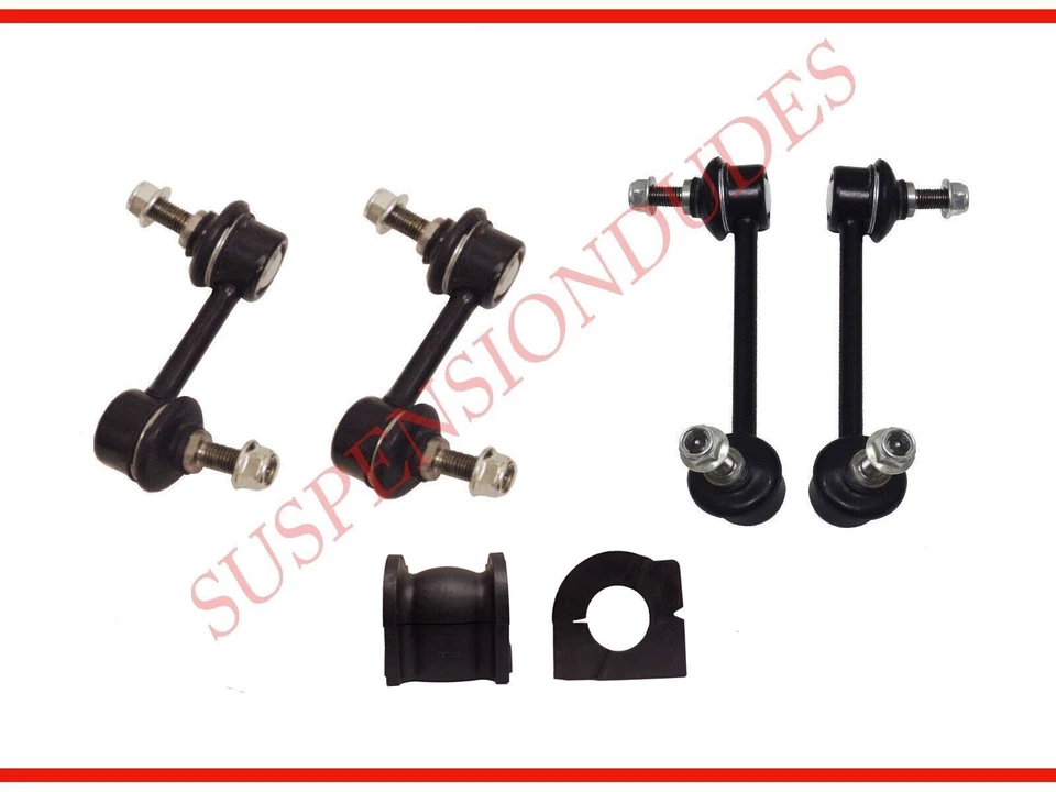 6PC Front & Rear Sway Bar Links + Front Bushings 2004-2008 Acura TSX - Imagem 1 de 1