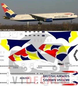 Calcomanías V1 Boeing 767-300 British Airways alas Dinamarca para kit 1/144 Zvezda  - Imagen 1 de 8