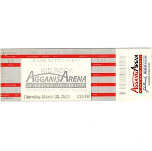 KID ROCK Concert Ticket Stub BOSTON MA 3/30/05 UNIVERSITY AGGANIS ARENA Rare - Picture 1 of 2