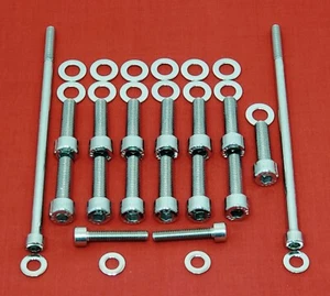 LS1 OIL PAN BOLTS STAINLESS STEEL KIT LS2 LS3 LS6 LS7 LSX LSA 4.8 5.3L 6.0L 6.2L - Picture 1 of 2