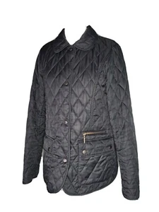 Barbour Ladies Black Quilted Jacket Size 8 Good Condition - Picture 1 of 9