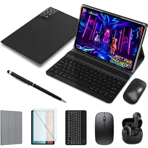 2025 Tablet Android 14 16GB +256GB Tablet PC Dual SIM 4G LTE 5G WiFi GPS Netflix - Picture 1 of 12