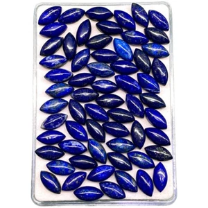 50 pz gemme cabochon sfuse lapislazzuli non trattate naturali 11,8 x 5,8 mm marquise - Foto 1 di 15