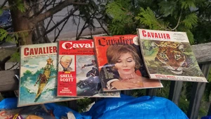 4 VINTAGE MEN'S ADULT MAGAZIES CAVALIER 1958 1961 - Picture 1 of 19