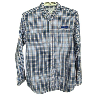 Southern Tide Vented Classic Fit Long Sleeve Plaid Size L Blue Red White Shirt - Image 1 of 4