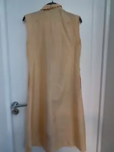 Interfashion pure silk dress Apricot size 12 Vintage 1980s - Picture 1 of 2