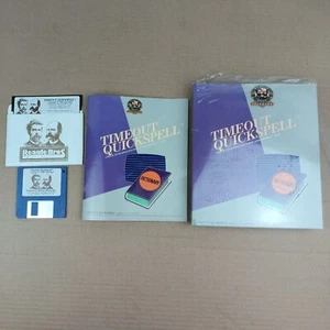 Timeout Quickspell For Appleworks 2.0 Vintage Apple Computer Software Big Box - Picture 1 of 22