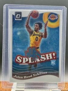 2023-24 Panini Donruss Optic JALEN HOOD SCHIFINO RC Rookie Splash! #14 LA Lakers - Imagen 1 de 2