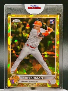 /50 GOLD JASON KRIZAN Sapphire SSP 2022 Topps Chrome RC ROOKIE #US65 Giants