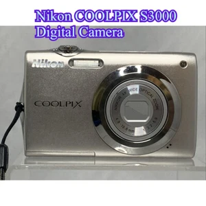 Nikon COOLPIX S3000 Digital Camera 720p HD Video Recording CMOS Sensor Silver - Picture 1 of 7