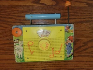 Vintage Fisher Price TV- Radio “Farmer In The Dell" Music Box WORKS - Picture 1 of 6
