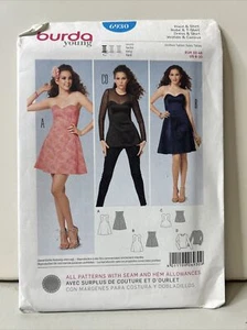 Special Occasion Dress Size 6-20 Young Burda 6930 Sewing Pattern - Picture 1 of 2