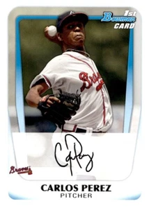 2011 Bowman Prospects #BP 108 Carlos Perez Braves   1st Bowman  - Picture 1 of 2