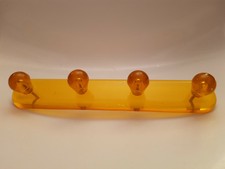Vintage Retro IKEA Plastic Coat/Towel Hooks Wall Mounted 