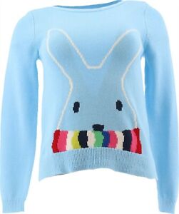 Lands' End Girls HLDY Intarsia Sweater Bunny Scarf M # 490713