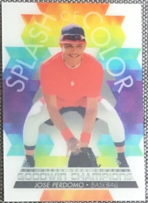 2022 Upper Deck Goodwin Champions JOSE PERDOMO Splash Of Color 3-D Lenticular - Image 1 of 2
