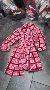 NUEVO CON ETIQUETAS JOE BOXER MUJER PLUS FUZZY VELLÓN VESTIDO ENVOLVENTE XL 3X - Imagen 1 de 1