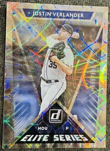 Justin Verlander 2020 Panini Donruss Elite Series Diamond E-7 Astros/999 - Imagen 1 de 2