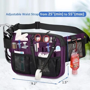 Nurse Fanny Pack with Tape Holder Medical Gear Pocket Nursing Organizer Belt Bag - Picture 1 of 8