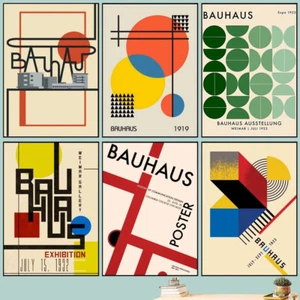 Bauhaus Modern Simplicity Poster Art Self-adhesive Art Small Poster HD Quality P - Picture 1 of 62