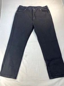WRANGLER JEAN BLACK 42x30 REGULAR FIT COTTON  NWT MENS - Picture 1 of 15