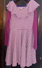 hanna andersson dress 130 Striped