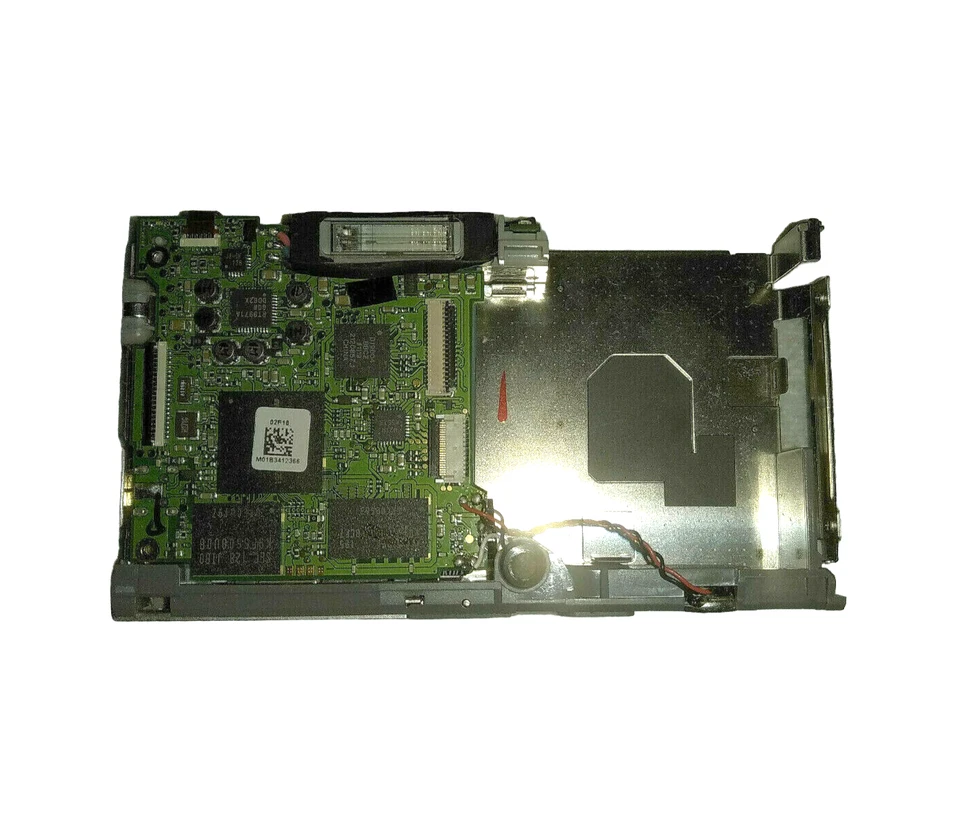 Casio EX-ZS10 Hauptplatine I/O Board mit Bltzlicht, Akkufach und Kartenslot - Bild 1 von 4