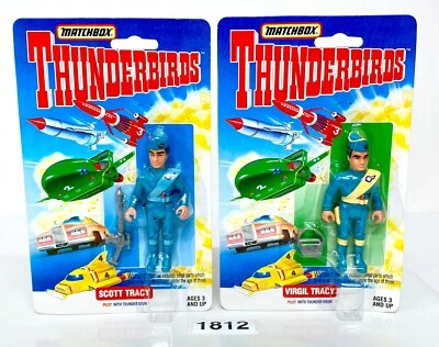 Matchbox Thunderbirds 4" in Figure Lot Of 2 Scott and Virgil Tracy 1994 - Image 1 of 4
